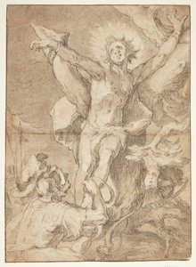 San Sebastiano legato a un albero da un soldato romano da Abraham Bloemaert