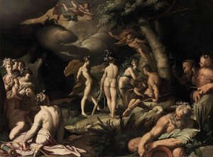 Il giudizio di Parigi da Abraham Bloemaert