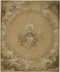 La Vergine in gloria da Abraham Bloemaert