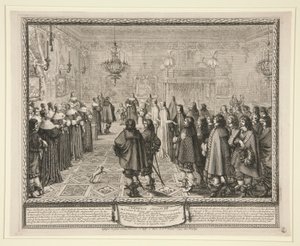 Cérémonie Observée au Contrat de Mariage da Abraham Bosse