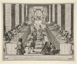 Disposizione del Banchetto da Abraham Bosse