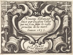 Frontespizio per "Il Nuovo Testamento" di Callot da Abraham Bosse