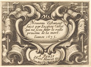 Frontespizio per "Il Nuovo Testamento" di Callot da Abraham Bosse