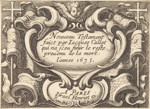 Frontespizio per "Il Nuovo Testamento" di Callot da Abraham Bosse