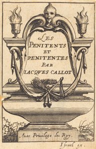 Frontespizio per "I penitenti" di Callot da Abraham Bosse