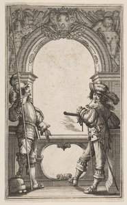 Frontespizio a Les Gardes Françaises, 1632 da Abraham Bosse