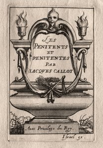 Les Penitents: Frontespizio da Abraham Bosse