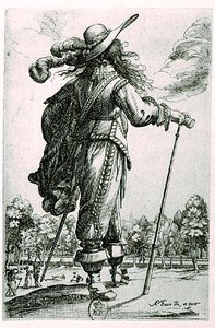 Illustrazione di costume maschile (incisione) da Abraham Bosse