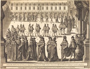 Marcia del Re e dei Cavalieri dello Spirito Santo nel Cortile di Fontainebleau
