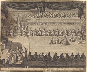 Incontro nella Cappella a Fontainebleau da Abraham Bosse