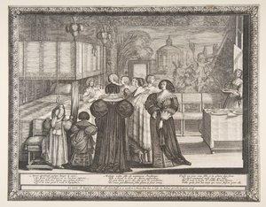 Ritorno dal Battesimo da Abraham Bosse