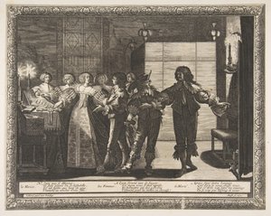 La sposa portata a casa La Mariée reconduite chez elle da Abraham Bosse
