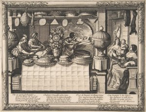 Il pasticcere, 1632-35 da Abraham Bosse