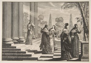 Le vergini stolte respinte, ca. 1635 da Abraham Bosse