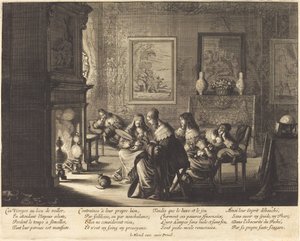 Le vergini stolte dormienti da Abraham Bosse