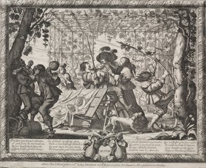 Le Quattro Stagioni: Autunno, 1635 da Abraham Bosse
