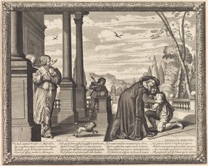Il figliol prodigo ricevuto dal padre da Abraham Bosse