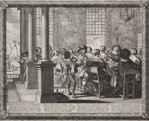 Il figliol prodigo: La festa in onore del ritorno del prodigo da Abraham Bosse