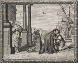 Il figliol prodigo: Il ritorno del figliol prodigo da Abraham Bosse