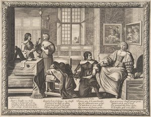 Il calzolaio, 1632-33 da Abraham Bosse