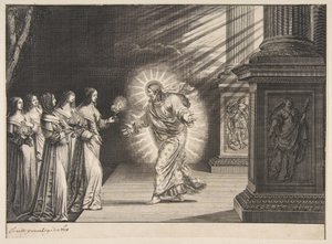 Le vergini sagge davanti a Cristo da Abraham Bosse