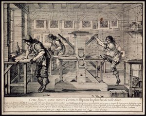 Officina di un incisore da Abraham Bosse