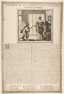 Risposta della giovane signora alla lettera del capitano da Abraham Bosse