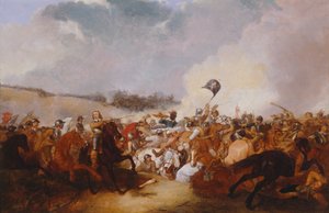 Cromwell guida le truppe in battaglia da Abraham Cooper