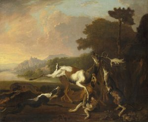 La caccia al cervo da Abraham Danielsz. Hondius