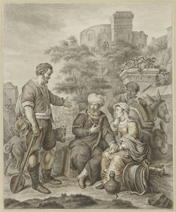 Il levita e la sua concubina a Ghibea da Abraham Delfos