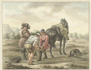 Maniscalco in un paesaggio