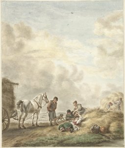 Scena di raccolto da Abraham Delfos