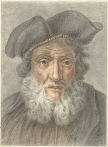 Vecchio con berretto da Abraham Delfos