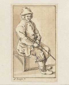 Uomo seduto da Abraham Delfos
