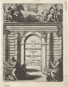 Quattro evangelisti intorno a un portale da Abraham Dircksz. Santvoort
