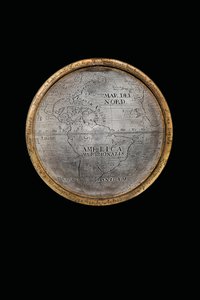 Due globi terrestri e celesti eccezionali, sostenuti da Ercole e Atlante, Augusta, 1697-99 da Abraham Drentwett