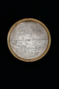 Due globi terrestri e celesti eccezionali, supportati da Ercole e Atlante, Augusta da Abraham Drentwett