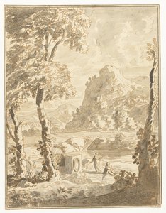 Paesaggio arcadico con piccole figure da Abraham Genoels (II)