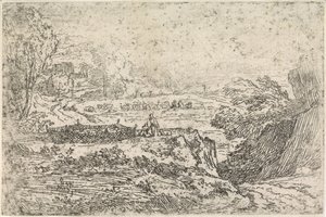 Paesaggio con pecore da Abraham Genoels