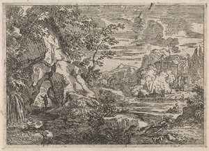 Strada attraverso una roccia da Abraham Genoels