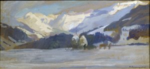 Paesaggio innevato vicino alle Diablerets
