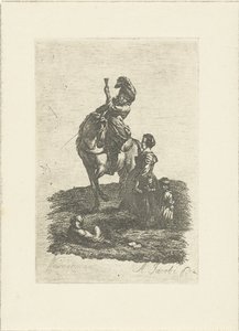 Cavaliere a cavallo da Abraham Jacobi