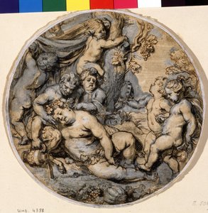 Bacco addormentato da Abraham Jansz. van Diepenbeeck