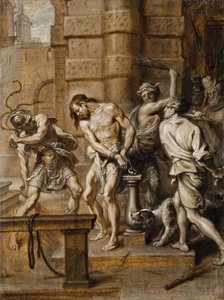La flagellazione, en brunaille da Abraham Jansz. van Diepenbeeck