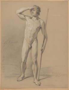Nudo maschile in piedi, visto di fronte (1° premio 1810)