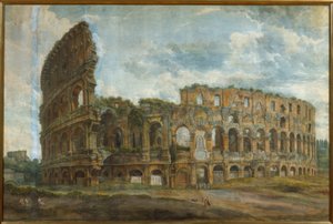 Vista esterna del Colosseo a Roma