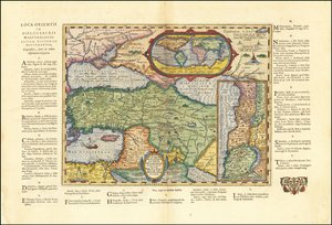 Mappa del mondo antico del 1624 basata sulla Bibbia di Abraham Ortelius da Abraham Ortelius