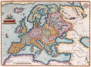 Europae Da: Theatrum Orbis Terrarum, 1579 da Abraham Ortelius