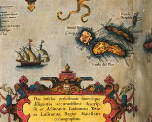 Mappa delle Isole Azzorre dal Theatrum Orbis Terrarum di Abraham Ortelius da Abraham Ortelius