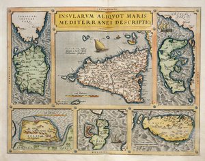 Mappa delle isole del Mediterraneo